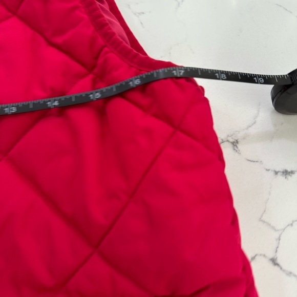 J.Crew Women's Hot Pink Quilted Vest with Gold Accents size Medium - Picture 11 of 13